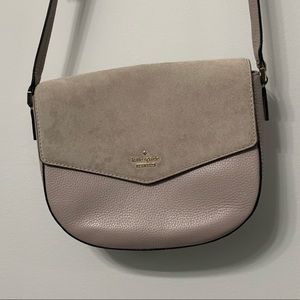 Kate Spade mixed leather blush crossbody